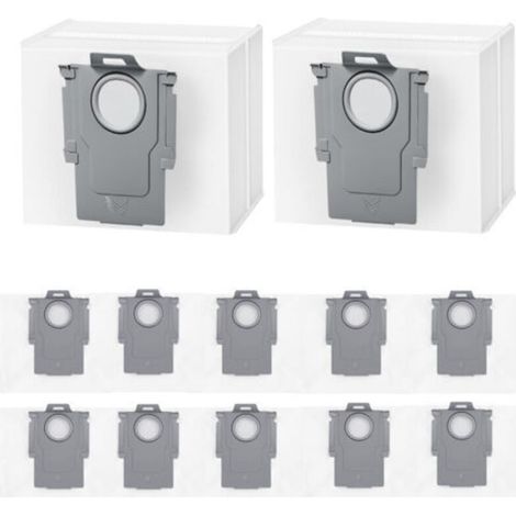 12er-Pack Staubbeutel für Roborock Q5+, Q5 Max+, Q5 DuoRoller+, Q5 Pro+, Q7+ Max+/M5+/L5+, Q8 Max+, S8+, S8 Pro Ultra, S7 MaxV/Max Ultra, Q10 S5+/X5+ Saugroboter, Beutel mit großem Fassungsvermögen (1/4)