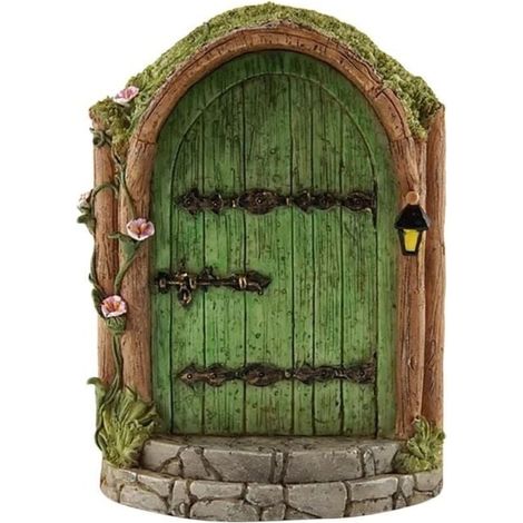 Miniature Fairy Door, Outdoor Garden Decoration Accessories, Garden Art Sculptures, Nursery Decor, Wall Hanging Tree YMYNY (1/3)