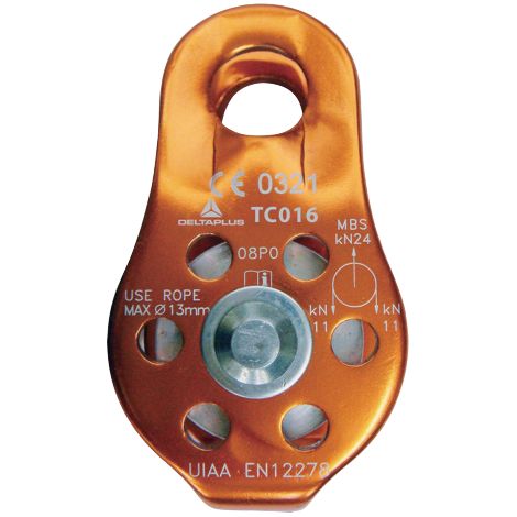 DELTA PLUS - Mini poulie - Aluminium - Longueur: Unique - Taille Unique - Couleur Orange