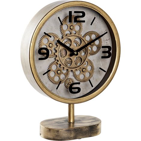 fh-deco DKD Home Decor Horloge Engrenage Doré (1/3)