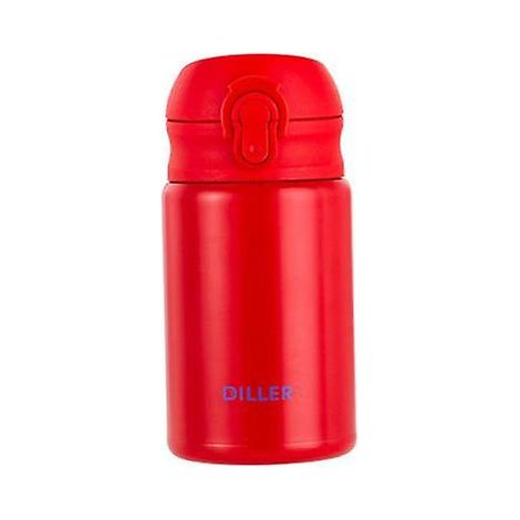 Bouteille isotherme DILLER 300 ml avec couvercle à clapet, maintien au chaud, mini bouteille portable en acier inoxydable, gobelet pour le cyclisme en extérieur