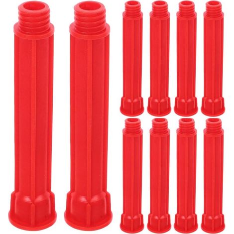 Lot de 10 embouts de rechange pour applicateur de mastic, tubes d'extension en plastique de 11 cm (4,3 pouces) de longueur pour application d'adhésif multi-surfaces (1/5)