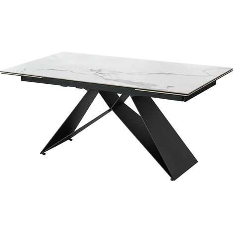 MOMMA HOME Mesa de comedor Enzo porcelánica 60/240(40+40)x90x76H cm (1/4)