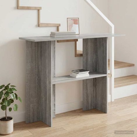 vidaXL Tavolo consolle Grigio Sonoma 100 x 30 x 75 cm
