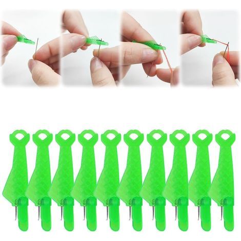 2024 New Accessoires Couture Aiguilles Couture Enfile Aiguille Machine à Coudre Plastique DIY Enfile-Fil, Passe Fil Couture Enfile-Aiguilles pour Coudre à Main & Quilting Craft (10) (1/5)