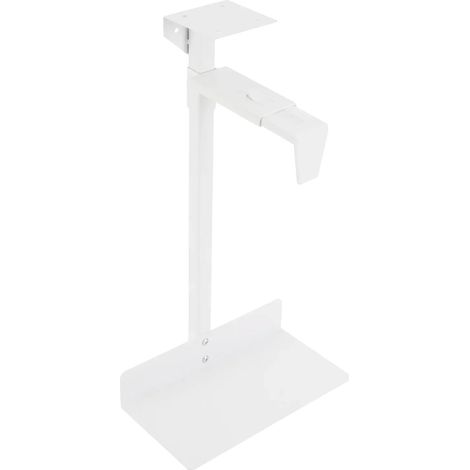 Supporto per PC, design salvaspazio, struttura robusta, BIANCO (1/2)