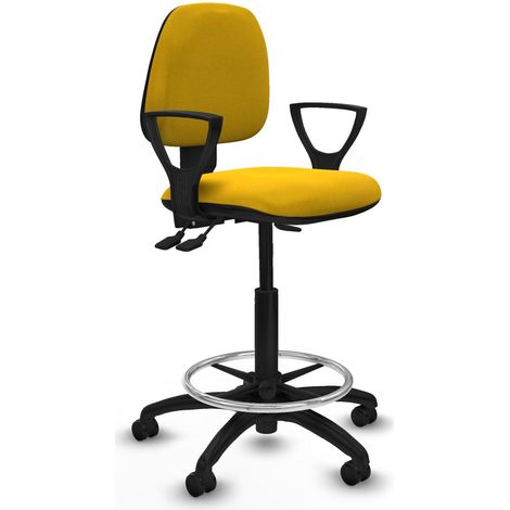 Bürohocker piqueras y crespo Isso verstellbare Rückenlehne gelb (1/2)