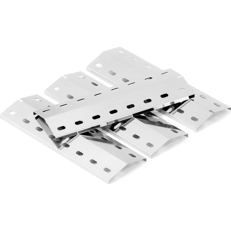 Lot de 4 cache-brûleurs universels en acier inoxydable 36,5 x 12 cm pour Chicago 3, Boston Pro 3K, cache-flamme, pièces de rechange pour Boston 6 Kr Turbo, 3561, Barbecook (1/5)
