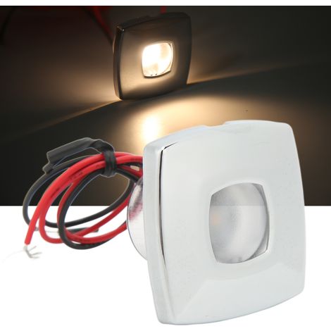 Éclairage LED pour allée/escalier de bateaux, 12 V CC, 3 W, lumière blanche chaude (AOD3938W) (1/5)
