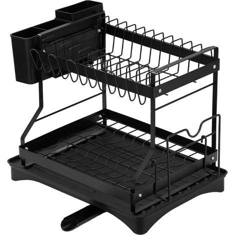 2-Tier Carbon Steel Dish Drainer (1/5)