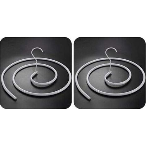Lot de 2 cintres en spirale pour couvertures, couettes, draps et matelas (ronds) (1/4)