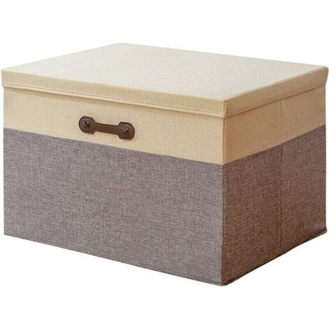 Panier pour chien deux en un : Niche douillette + couverture, taille L [105 x 85 cm] avec housse intérieure imperméable Peluche auto-chauffante pour Border Collie (marron) (1/4)