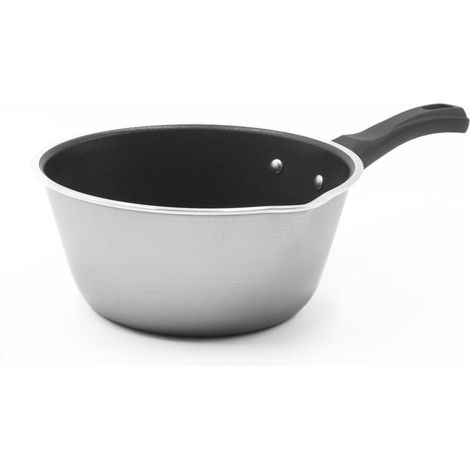 Zanetti, Casseruola Antiaderente Conica, Casseruola con Beccuccio in Alluminio Alimentare, Diametro 16 cm, Made in Italy (1/5)