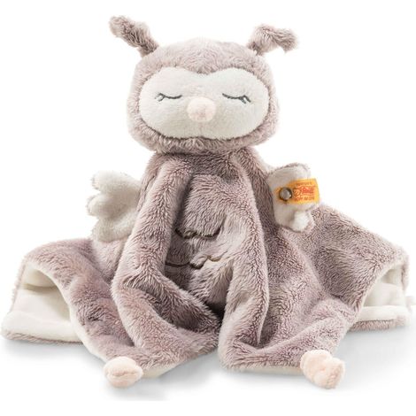 Steiff Ollie - Asciugamano con gufo, 26 cm, morbido e lavabile