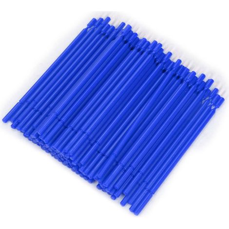 Ortviai Brosse dentaire jetable micro-appliquateur flexible, 100 pièces, bleue, pour fluorure et scellants (1/5)