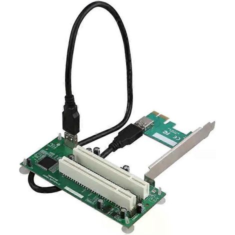 Carte adaptatrice PCI-Express vers PCI pour PC de bureau, PCIe vers double emplacement PCI, USB 30-JXLGV (1/4)