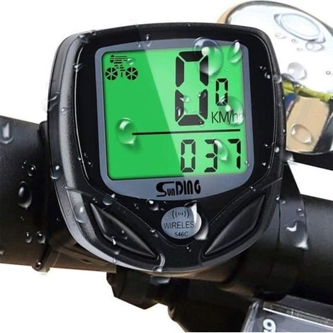 Wireless Bike Computer Multifunction Wired Bike Computer Speedometer and Odometer Waterproof Backlight 22 (1/4)
