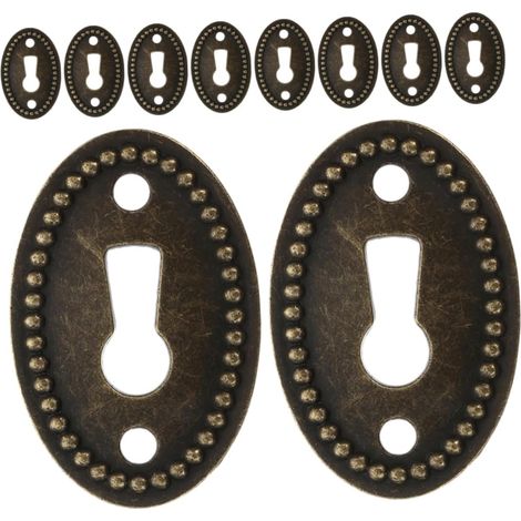 ORFOFE Lot de 10 plaques décoratives ovales en alliage zinc pour (1/5)