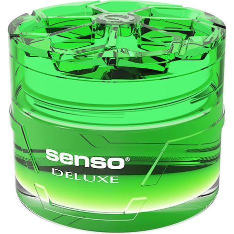 Parfum d'ambiance pomme verte pour voiture, en gel, en pot de 50 ml