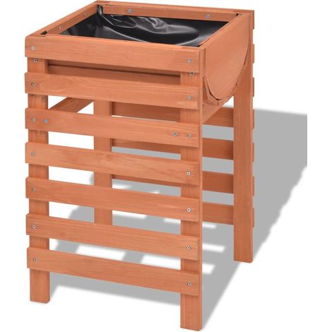 Fioriera 38 x 36 x 60 cm pianta da giardino in legno marrone 020000804