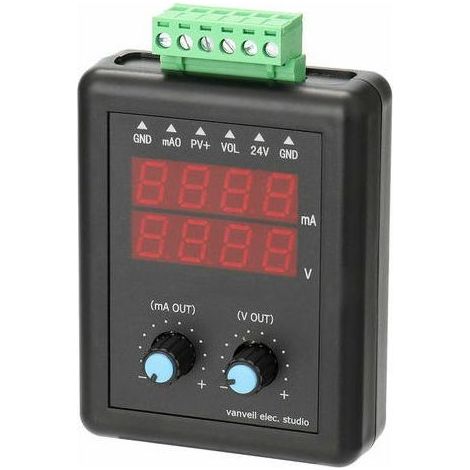 4–20 mA 0–10 V, 24 V signal generator, current and voltage transmitter, constant current and signal source with display (1/5)