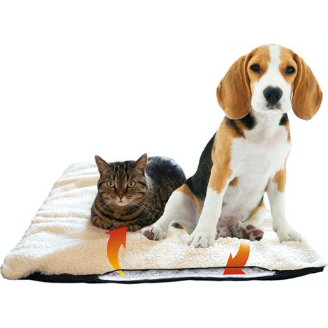 Tapis Chauffant Chat Tapis Auto Chauffant 60 x 40 cm Non Bruisant Lavable Tapis Chat (1/5)