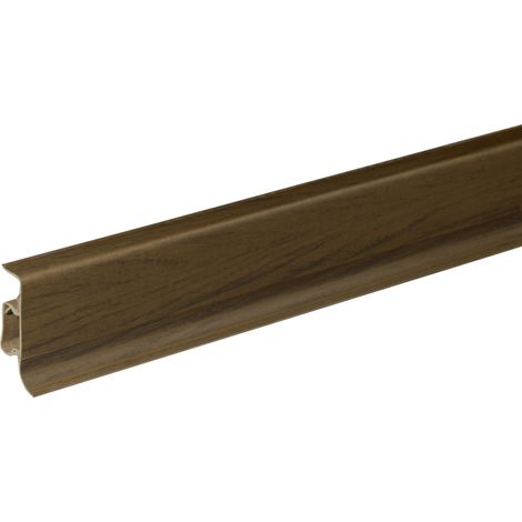 FN Neuhofer Klemmsockelleiste 250 cm 50 x 22,5 mm Nussbaum Leisten (1/3)