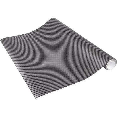 Papier adhésif Gris-noir Rayé Rayures - 45cm x 1,5m - Épaisseur 260μ, Film autocollant pour meuble et cuisine, film décoratif, papier peint, PVC sans phtalates, Fabriqué en UE (1/5)