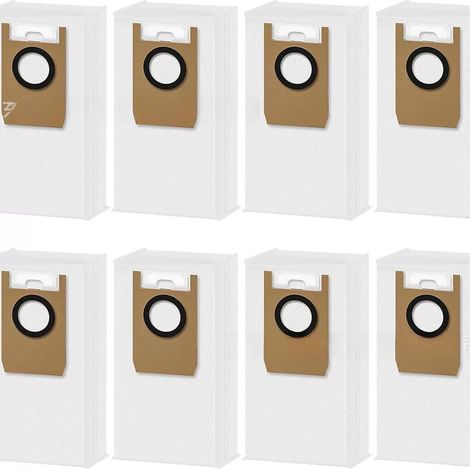 8 packs of non-woven fabric consumables and dust bags compatible with Anker eufy S1 and Omni S1 Pro robot vacuum cleaners.