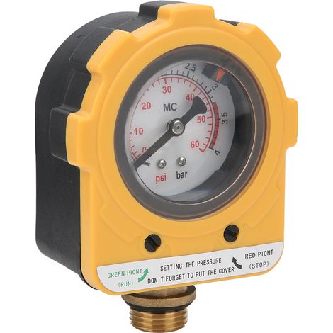 Contrôleur de pression automatique pour pompe à eau, filetage NPT4, 1500 W, 30 A, 0-60 psi, prise E04-1500EU, 220 V CA (1/5)