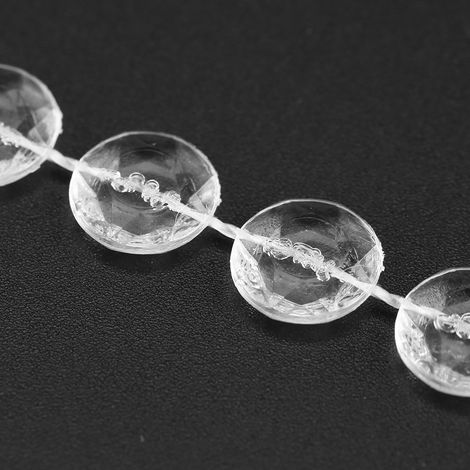 Rouleau de 10 m de perles acryliques effet cristal de 10 mm pour rideaux, décoration de mariage ou d'anniversaire, loisirs créatifs 1 (1/5)