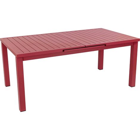 Table de jardin extensible 8/10 personnes – Aluminium – Longueur 180/240 cm – Plateau à lattes – Hauteur 76 cm – Design tendance – Jardiline (1/5)