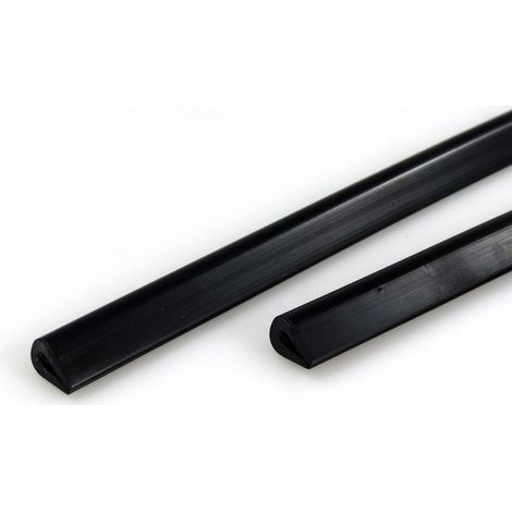 2 weiche Türstopper 45cm Schwarz - Carlinéa