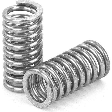 20 Pièces - Ressort De Compression - Acier Inoxydable - Haute Résistance Et Élasticité - Pour Mécanique Et Électronique - Couleur Acier - 0,75x5x10mm