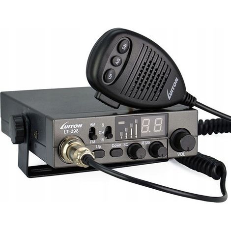 Radio CB Luiton LT-298 12/24V AM/FM RF Gain ASQ compatta (1/4)