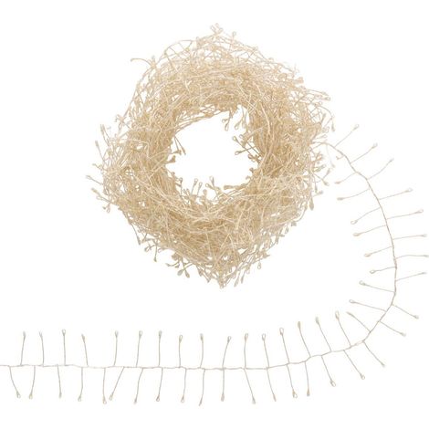 Guirlande lumineuse micro-LED d'extérieur 15 m 1500 LED blanc chaud fil cuivre 13 fonctions sur secteur - Atmosphera créateur d'intérieur (1/5)