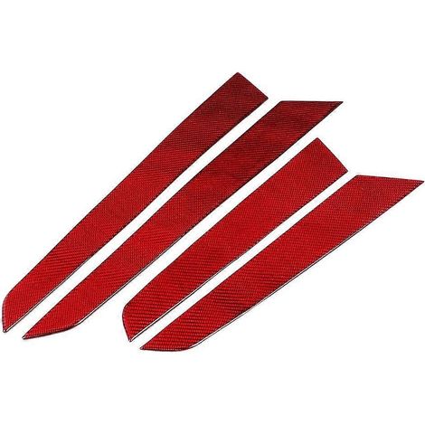 4pcs Panneaux de porte intérieurs en fibre de carbone pour Mercedes Classe C W204 (2007-2013) - Kit de revêtement de garniture de porte (1/4)