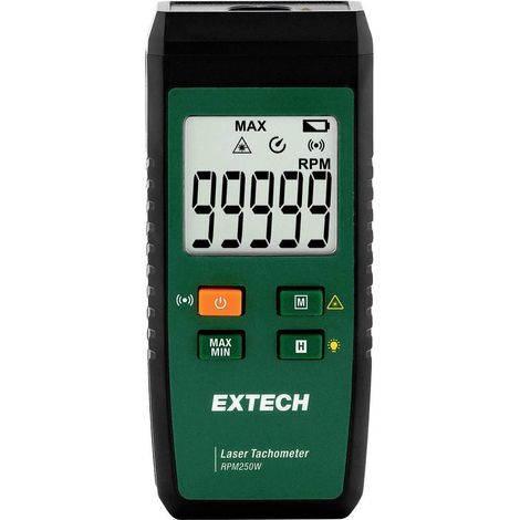 Extech RPM250W Tacómetro láser negro con Bluetooth