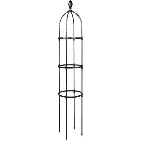 Garden Trellis 145 cm Rose Column Support for Climbing Plants Ø 31.7 cm Garden Obelisk, AAFGVC