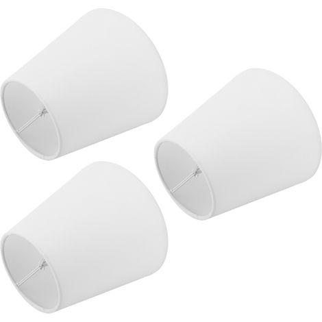 3er-Set moderne Lampenschirme im europäischen Stil aus Stoff, E14-Fassung, zum Aufclipsen, für Kerzenleuchter (1/5)