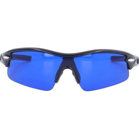 Ball Finder Sportbrille, UV-Schutz, tragbar, zum Radfahren, mit Reinigungstuch und Aufbewahrungsetui, für Outdoor-Sportarten 9002F Schwarz (1/5)