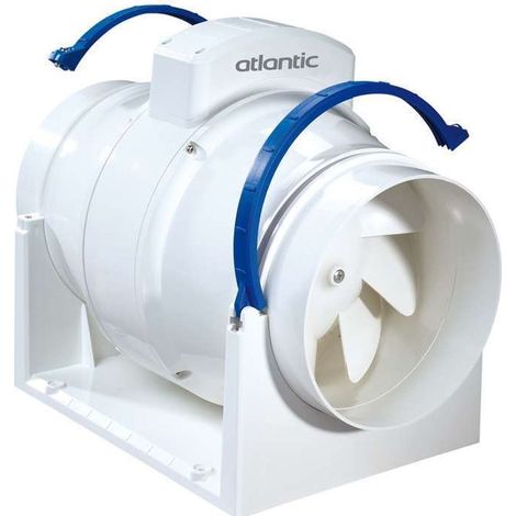 Atlantic – Extracteur d'air permanent VMC Easy 100 123186 – Diamètre 100 mm – Moteur 3 vitesses – Débit ajustable – Installation facile