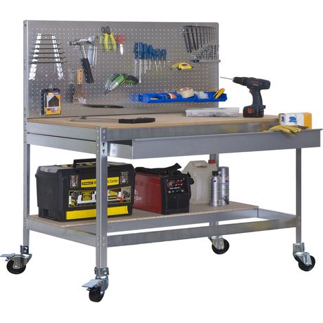 Simonrack Banc de travail moderne galva bois robuste
