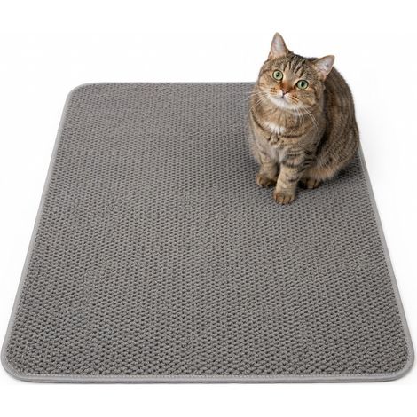 Alfombrilla rascadora para gato gris anillo piña alfombrilla rascadora S 30 x 40 cm (1/5)