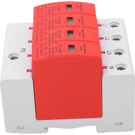 4-poliger AC385V-Überspannungsschutz, hochpräziser Überspannungsschutz, sorgfältig gefertigt, zuverlässiger Blitzableiter, Sicherheitsvorrichtung für elektrische Anlagen (1/5)