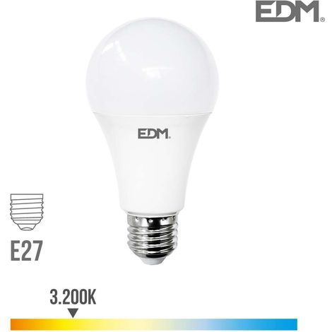 Ampoule Led E27 27w Lumière Chaude Edm éclairage Puissant Et économique, Lumière Chaude 3200k. - Edm (1/2)