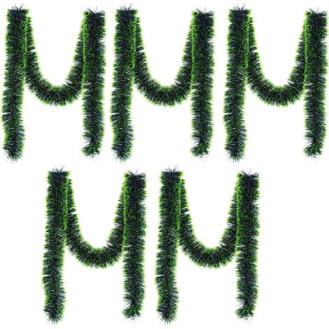 Guirlande Sapin Artificiel - 10 M - Vert - Décoration Intérieure Et Extérieure Noël - 1 Pièce