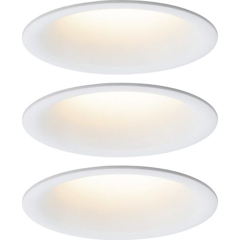 3er-Set LED Einbaulampen Cymbal Coin Warmdimmfunktion IP44 Weiß (1/3)