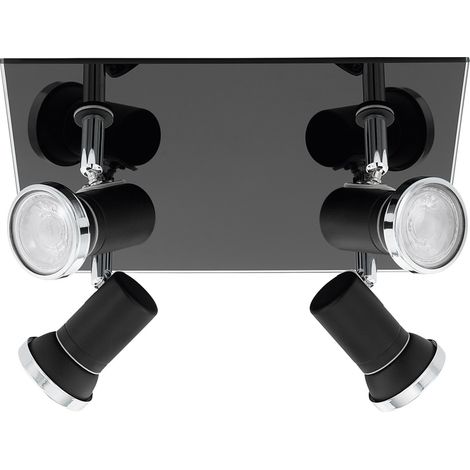 Lampe de plafond Tamara 1 4 feux noirs - 780428