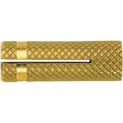 100PZ TASSELLO IN OTTONE PER VITI "PO-M" - ø mm.10 MA tassello ø mm.12x35